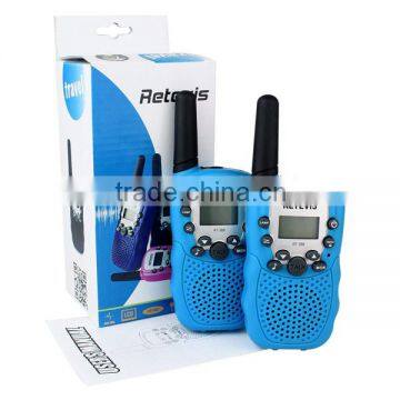 NEW blue sky ONE pair Retevis RT-388 UHF 446MHz LCD Display Flashlight VOX ham radio for kids