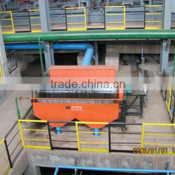 Dewatering and concentrating magnetic separator