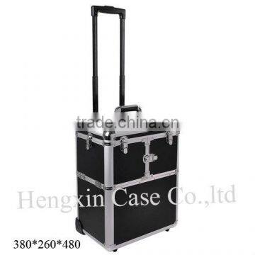 Aluminum beauty makeup cosmetics case box, cosmetic trolley case