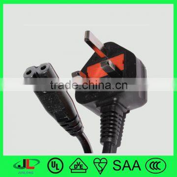 Factory price British ac power cord UK approval 3 pin electrical power plug with 13a fuse