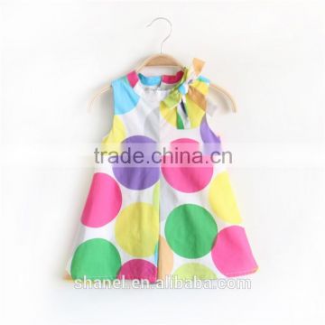 2016 girl colorful dress summer sundress little girl model top 100