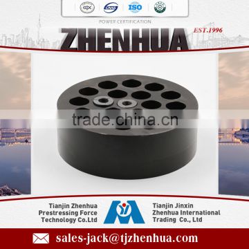 high quality and cheap price single hole and multi hole 9.53mm/12.5mm/12.7mm/15.24mm prestressed anchorage