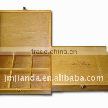 Bamboo tea storage boxes