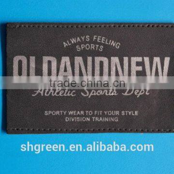 Unique Design Sewing on Leather Patch for Pants photo-2