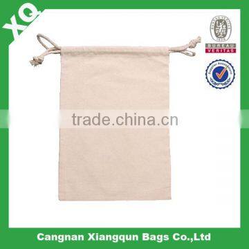 wholesale white cotton drawstring bag