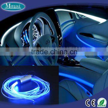 car rgb interior light with RGB color changing and fiber optic side emitting cable