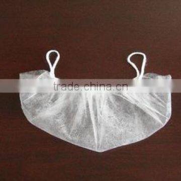 Wide usage of disposable PP non woven Beard Cover with Double Ear-loop