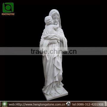 Mother Son White Character Carved