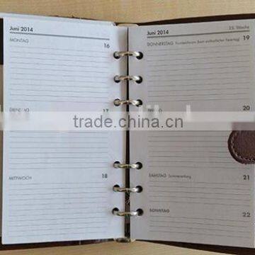 mens leather organizer with ring binder a5