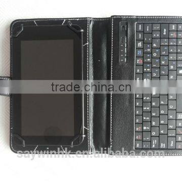 2015 Hot sale cute tablet pc keyboard case with spanish language keyboard