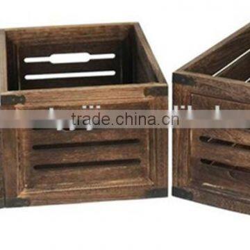 Rustic Wooden Crate,antique Crate Wood for Fruit,wood Crate photo-2