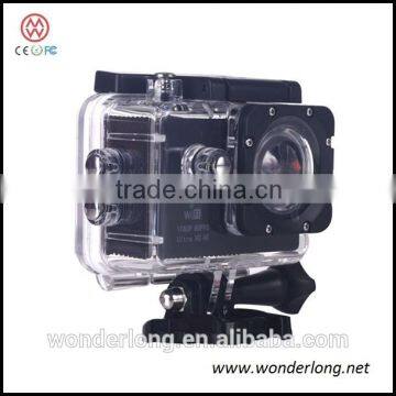 High efficiency and low cost rotate 180 degree action camera hd