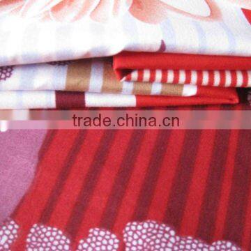 printed polyester fabric/ flower bedsheet / sunner bedsheet