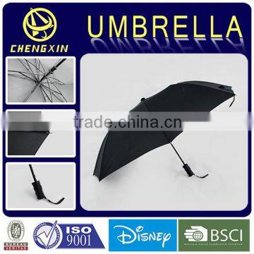 cheap auto open black telescopic umbrella