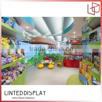 Factory direct custom toy store retail display shelf,shop wall rack,toy display cabinet