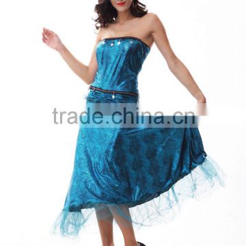 New arrive Polyester and Spandex hooded ladies party wear gown