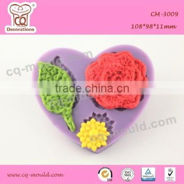 High qualified non-stick fondant cake silicone mold for cake decorating