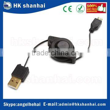Hi-Speed USB 2.0 480 Mbps Mini Retractable Cable Reel Gold Plated Retractable Type a to Micro b Transfer Rate Sync Cable photo-4