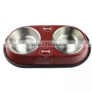 Pet Bowl Stainless Steel Puppy Cat Bowl Dog Food Water Feeding Dish Good Quality photo-3