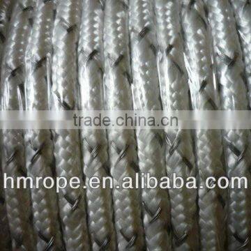 eletric fence braid rope polyester with stainless steel