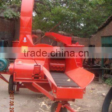 Rice straw crusher with auto-feeder