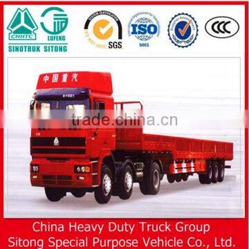 China heavy truck utility gooseneck side wall semi trailer for sale