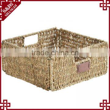 Home or Hotel Towel and Shower Gel Storage Tool Seagrass Woven Bathroom Basket photo-5