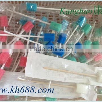 Factory directly sell liquid filled foam swab,sterile swab, foam tipped oral swabs,disposable oral swabs,medical foam