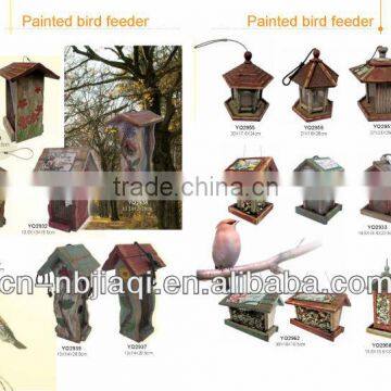 painted bird feeder