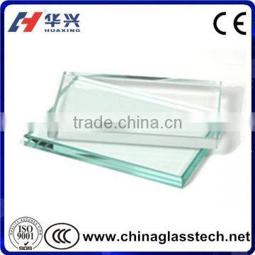 CE certificate size customized building grade tempered glass table top