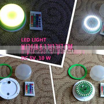 Remote control RGB waterproof led base lights