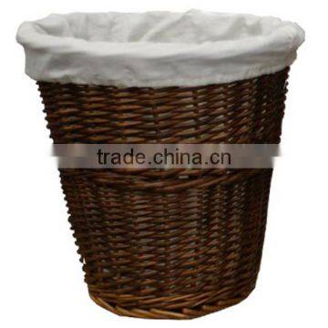 Eco-friendly wicker trash can waste bin