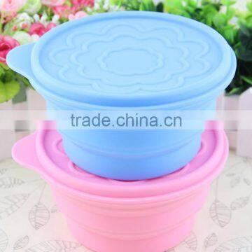 2017 Hot Portable Collapsible Silicone Pet Bowls Dog Bowls Feeding Dog Dishes photo-6