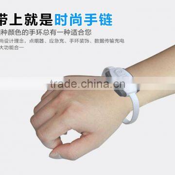 For IOS Android Bracelet USB Data Cable With Cigarette Lighter Function photo-3