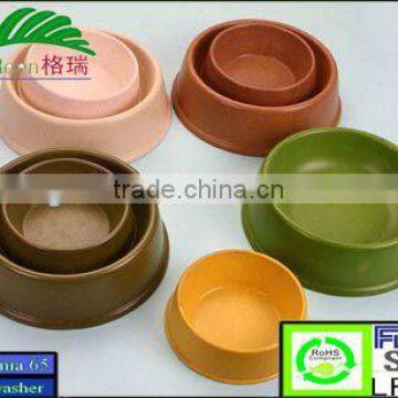 eco biodegradable plant fiber pet bowls /cat bowls