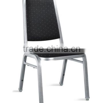 hotsale hotel used silver steel banquet chairs in steel tube 25x25x1.2mm LQ-A912