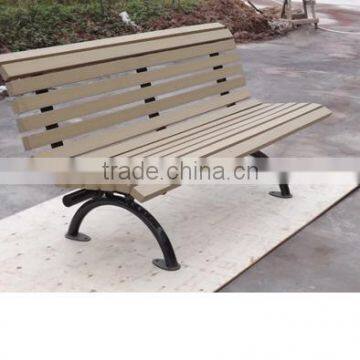 Outdoor Wooden Public Seating Bench photo-2