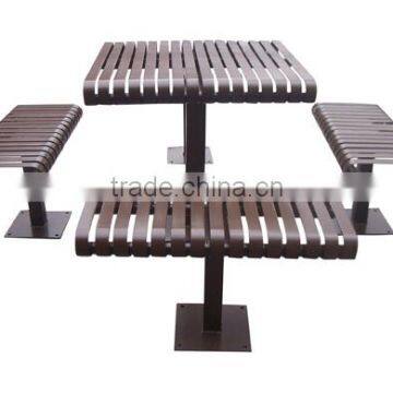 Patio Used Metal Table and 4 Chairs Metal Dining Table Chairs Set photo-4