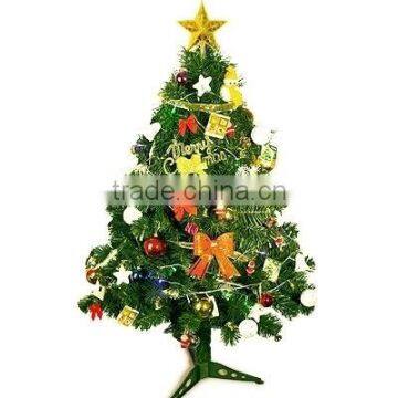 artificial xmas tree merry christmas PE/PVC factory decoration led christmas tree