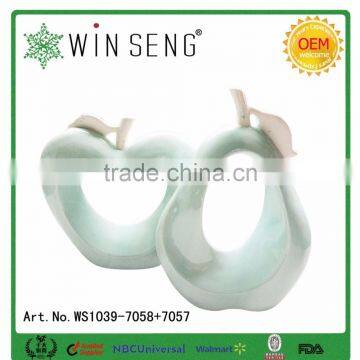 Apple Shape Ceramic Pottery Modern Decoration photo-2