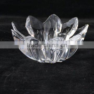 Glass Material and Candlestick Holder Type Tealight Candle Holder Flower Shaped photo-2