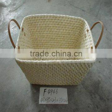 Linyi County Lucky Weave Crafts Dried Corn Husks Knitting Gift Basket photo-4