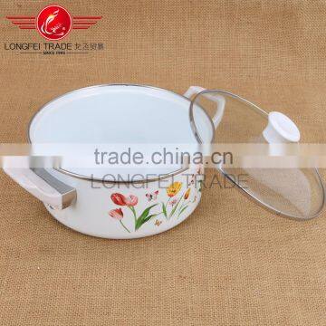 Yiwu Cheaper High Quality Enamel Casserole Set With Glass Lids Wholesale photo-4