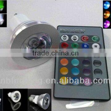 3W RGB Led Spotlight With Remote Control photo-2