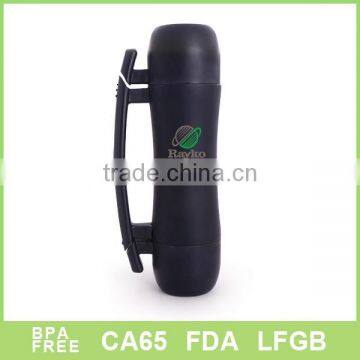 Two Cup thermal travel flask with cup and andle