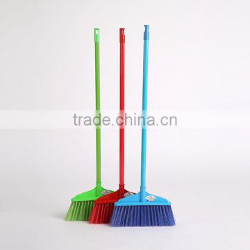 Wholesale plastic long handle the flat bristles broom and brush