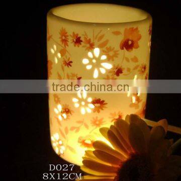 ceramic cylinder electric fragrance oil burner lamp