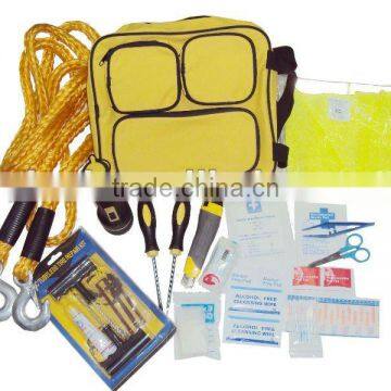 YYS12002 49-Piece Auto Emergency Kit with yellow combination bag