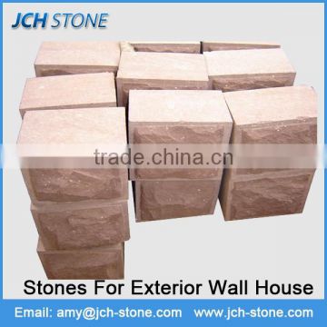 China sell pure beige buliding artificial stones for exterior wall house