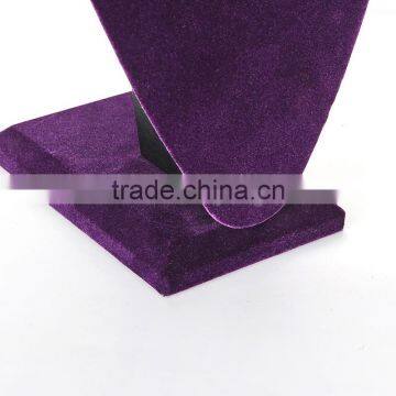 Pruple Velvet Necklace Jewelry Display for Sale photo-5